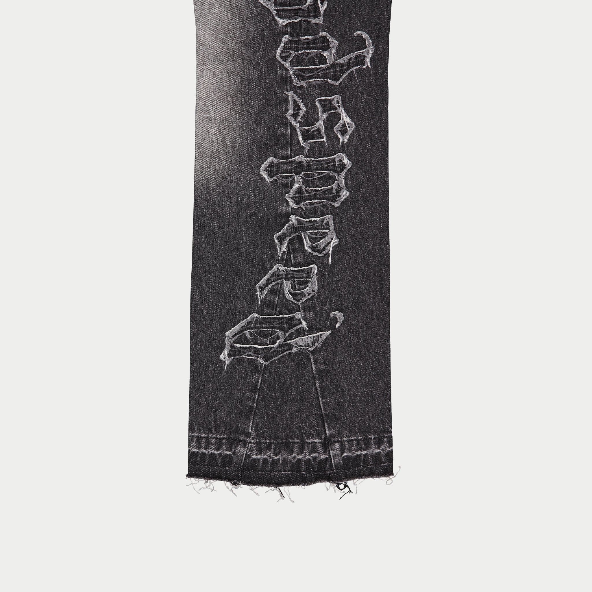 Og Logo Flared Denim Stitched (Grey Wash)