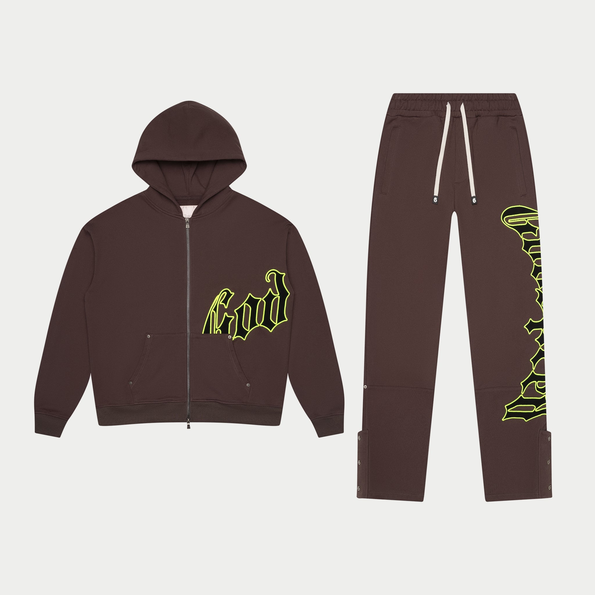 Og Logo Sweatsuit (Grey/Lime)
