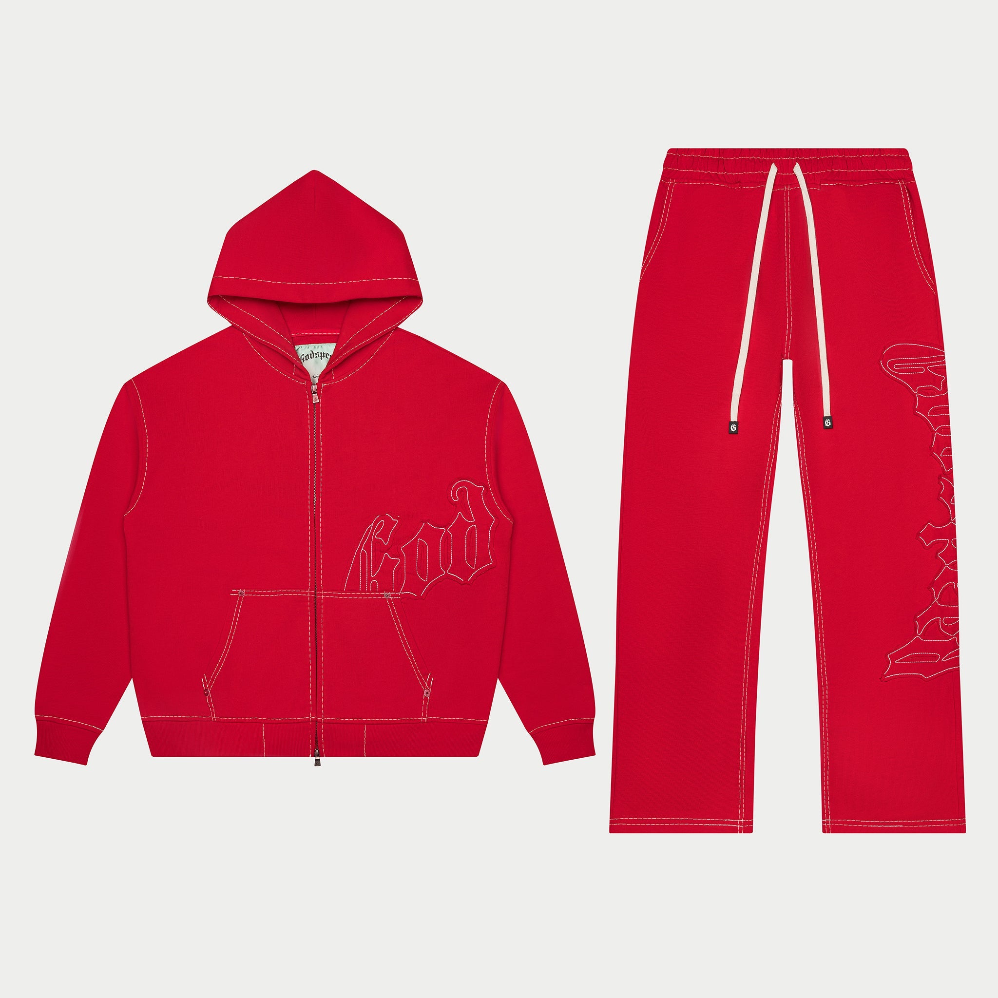 Og Logo Sweatsuit Stitched (Red)