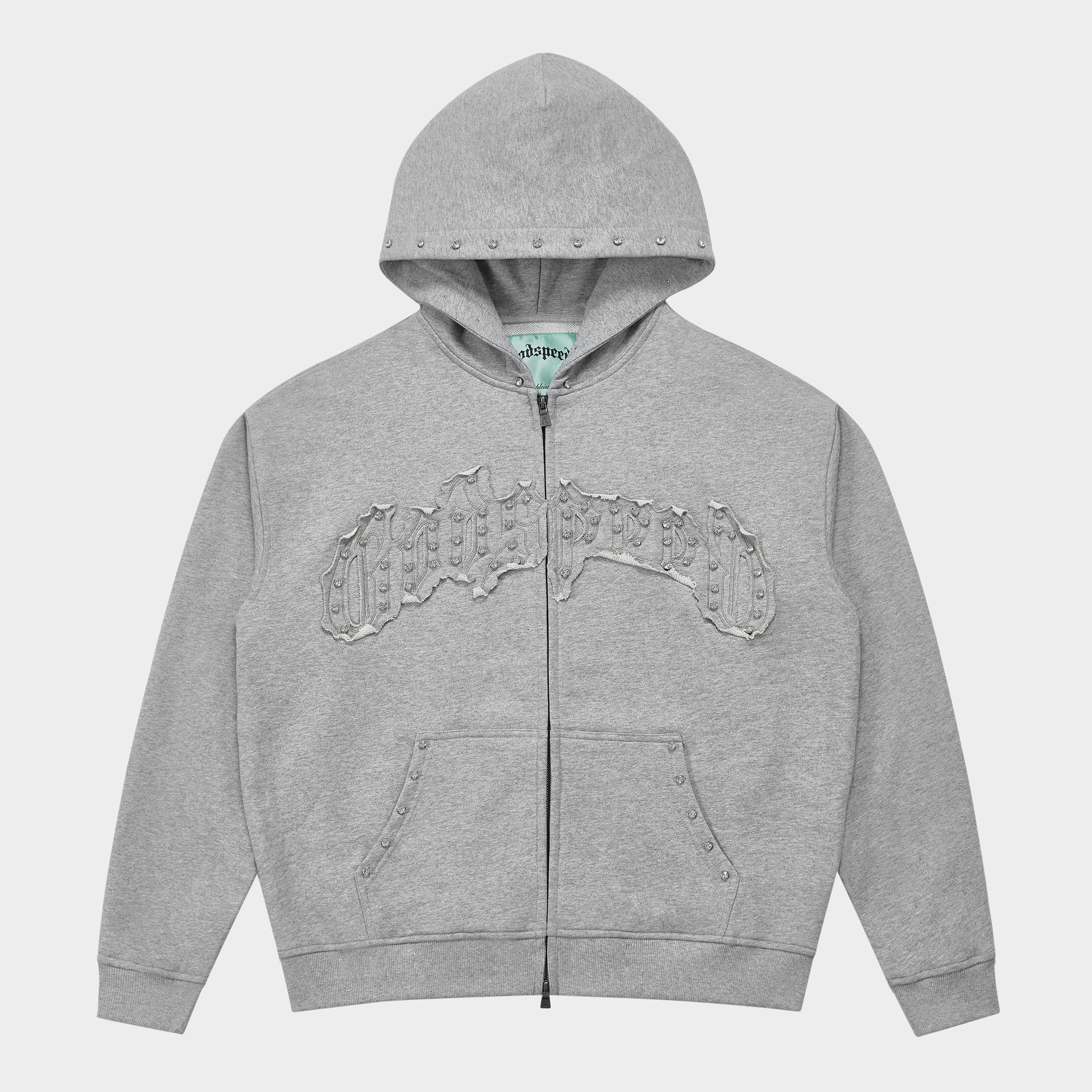 Symmetric Studded Sweatsuit V2 (Heather Grey Vvs)