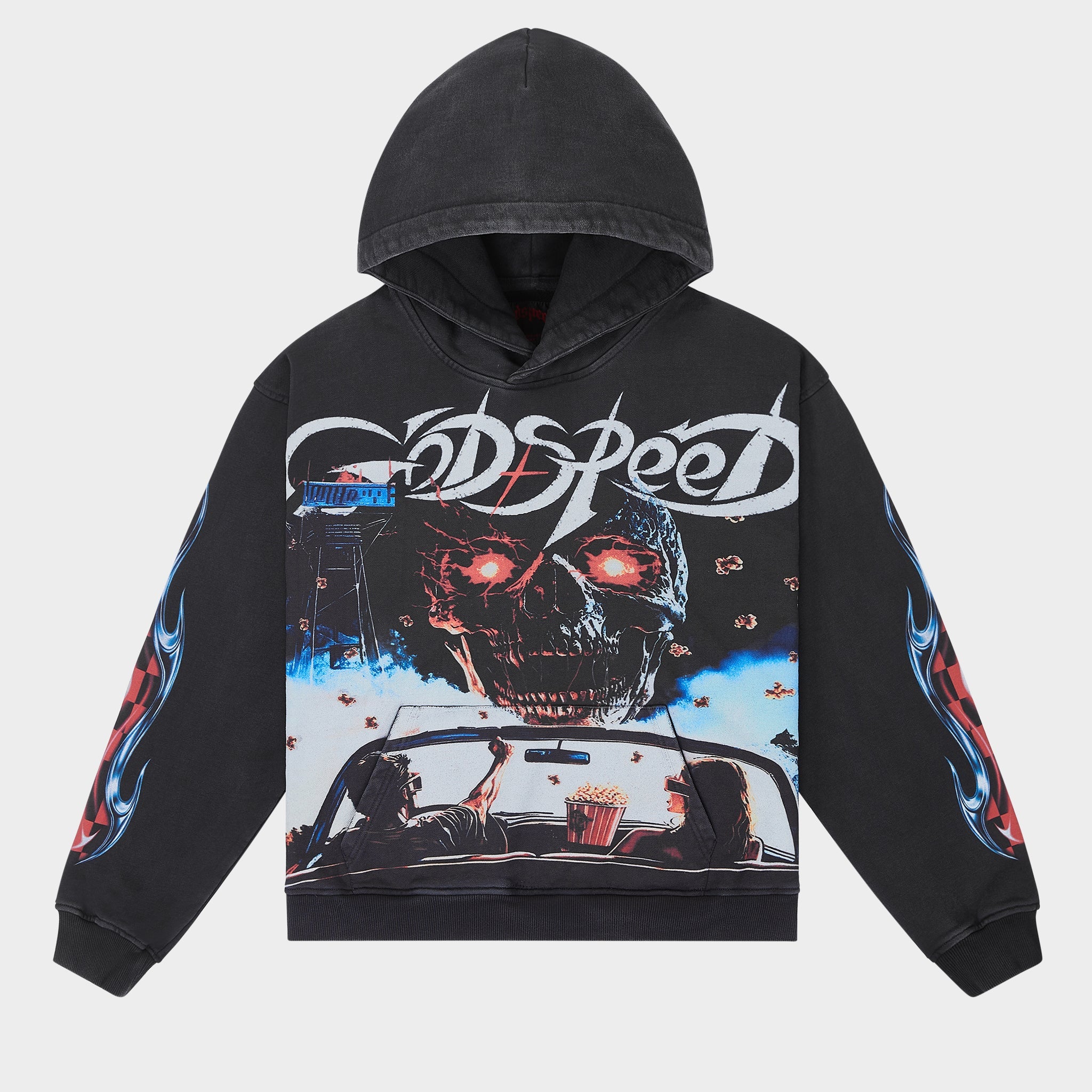 Drive In Hoodie (Black Wash)