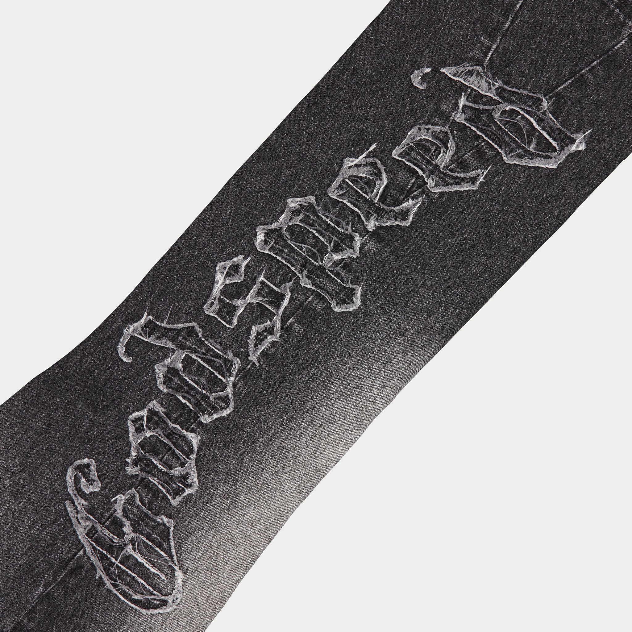 Og Logo Flared Denim Stitched (Grey Wash)