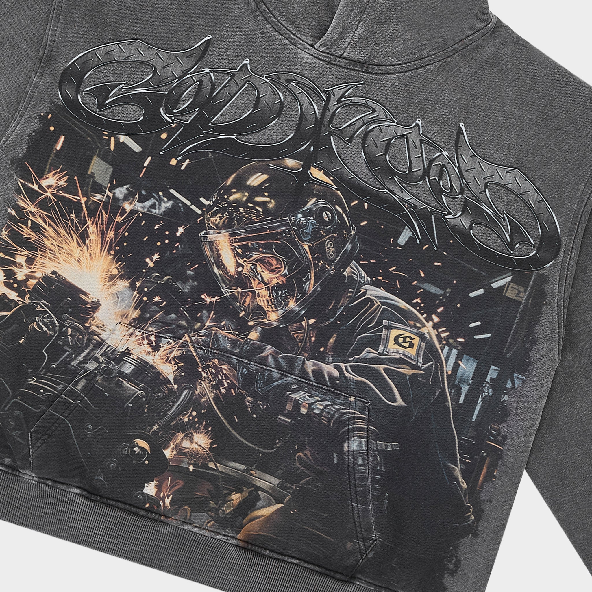 Steel Sharpens Steel Hoodie (Grey Wash)