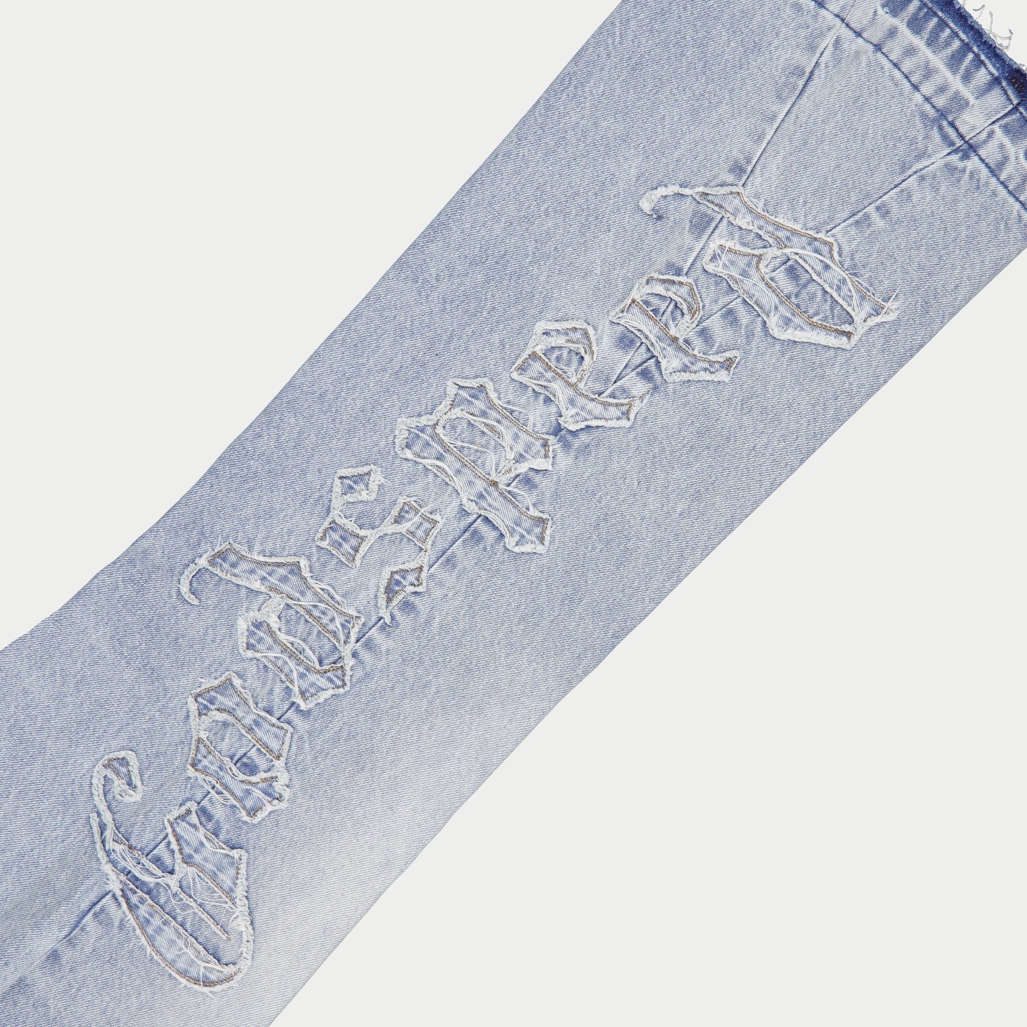 Og Logo Flared Denim Stitched (Blue)