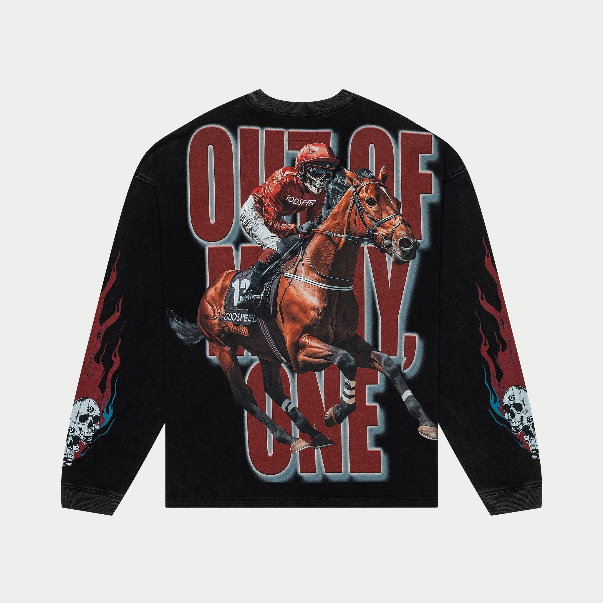 Thoroughbred Ls T-Shirt (Black Wash)