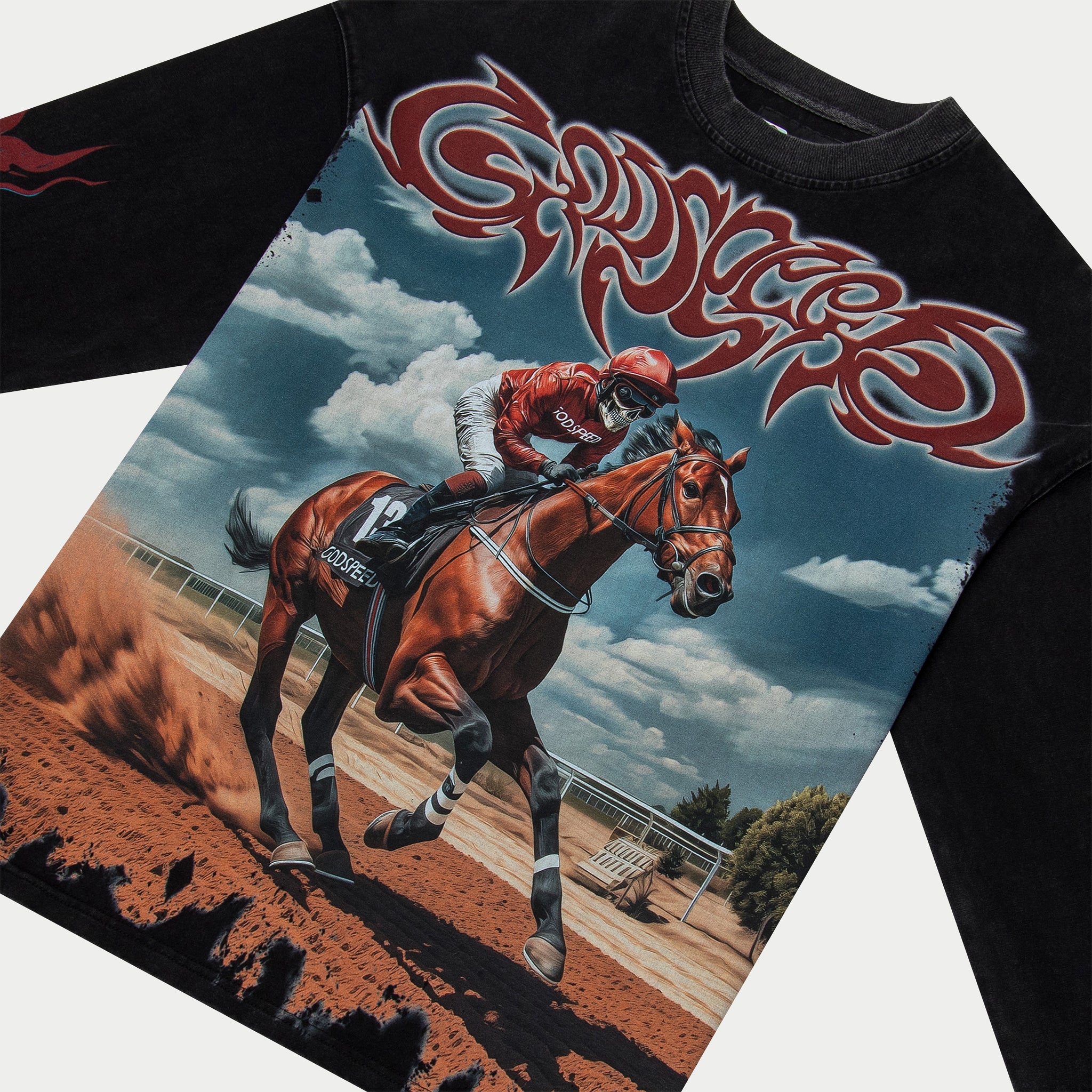 Thoroughbred Ls T-Shirt (Black Wash)