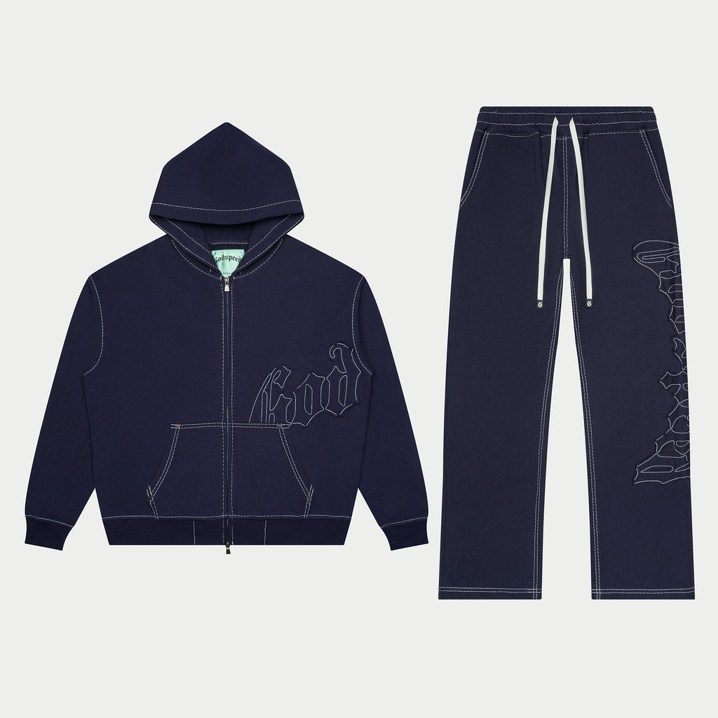 Og Logo Sweatsuit Stitched (Navy)