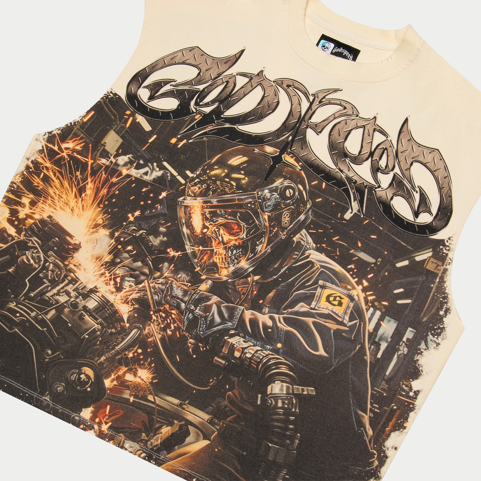 Steel Sharpens Steel Sleeveless (Bone)