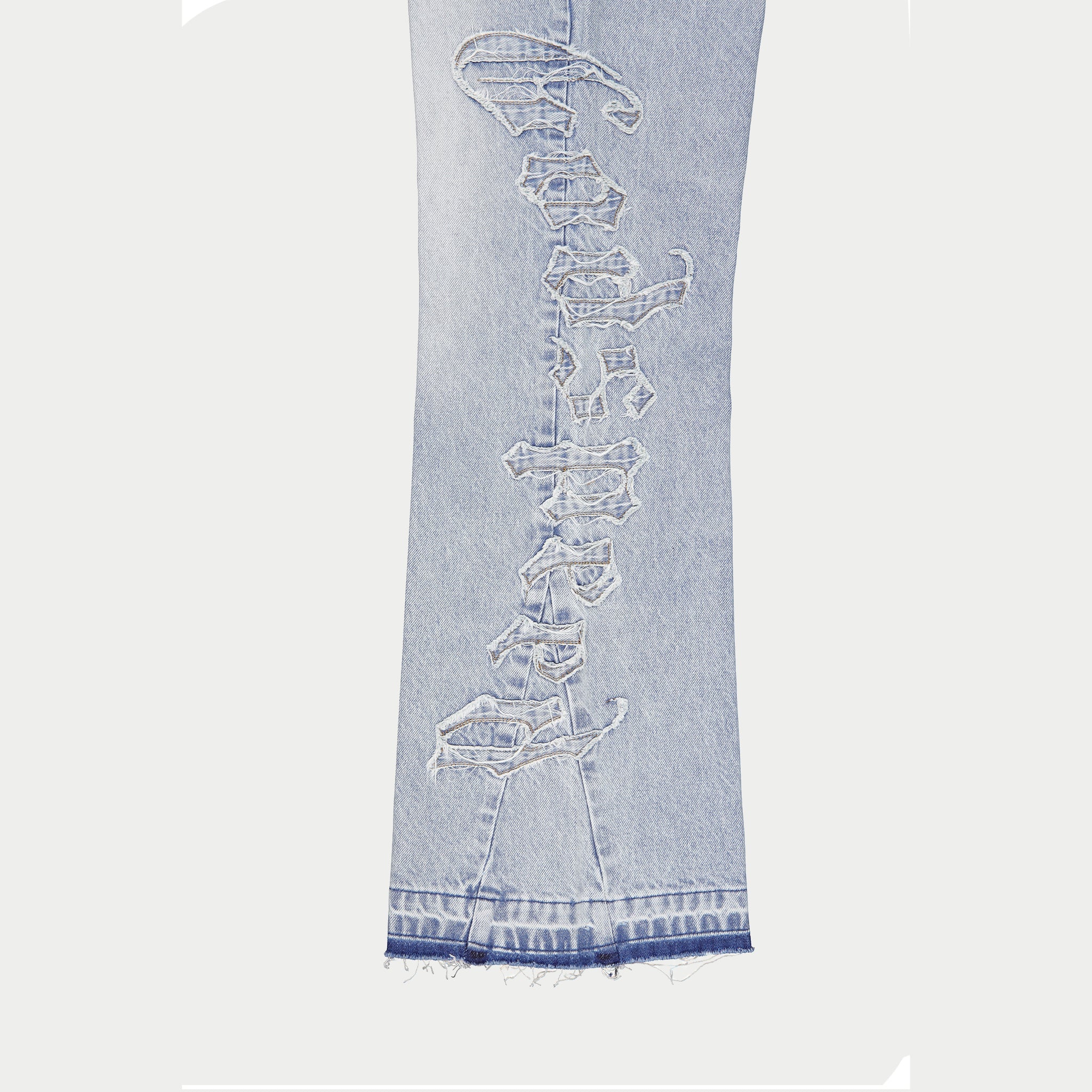 Og Logo Flared Denim Stitched (Blue)