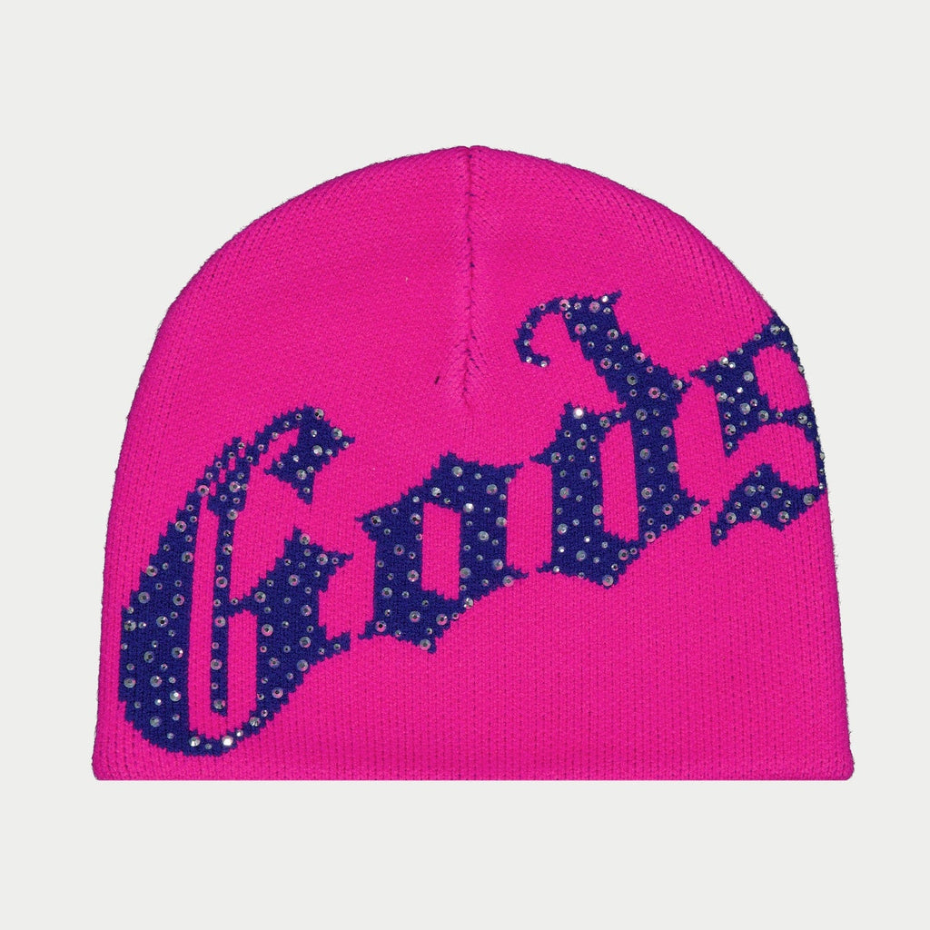Og Logo Studded Beanie (Fuchsia Pink)