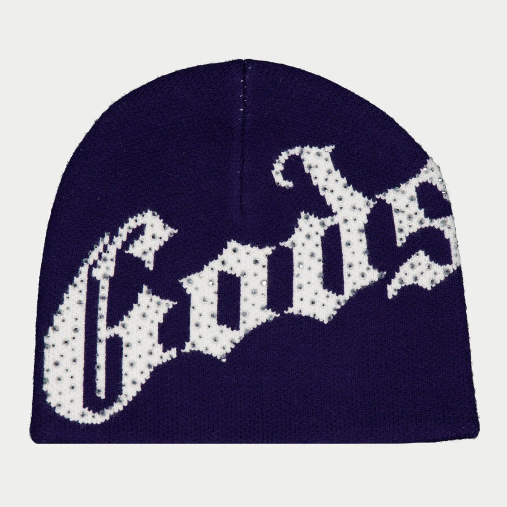 Og Logo Studded Beanie (Navy/White)