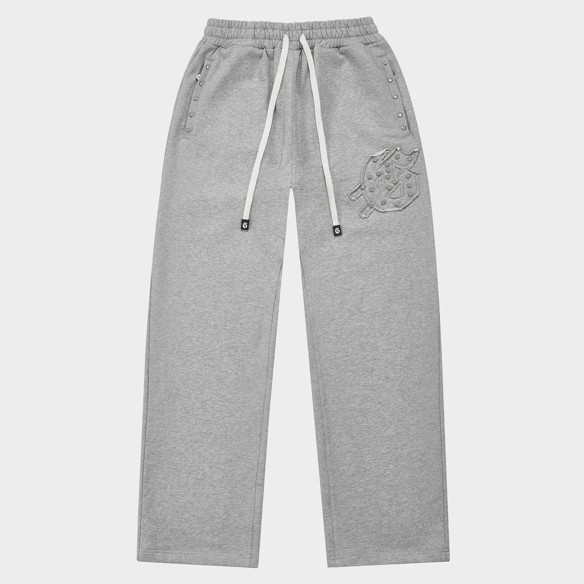 Symmetric Studded Sweatsuit V2 (Heather Grey Vvs)