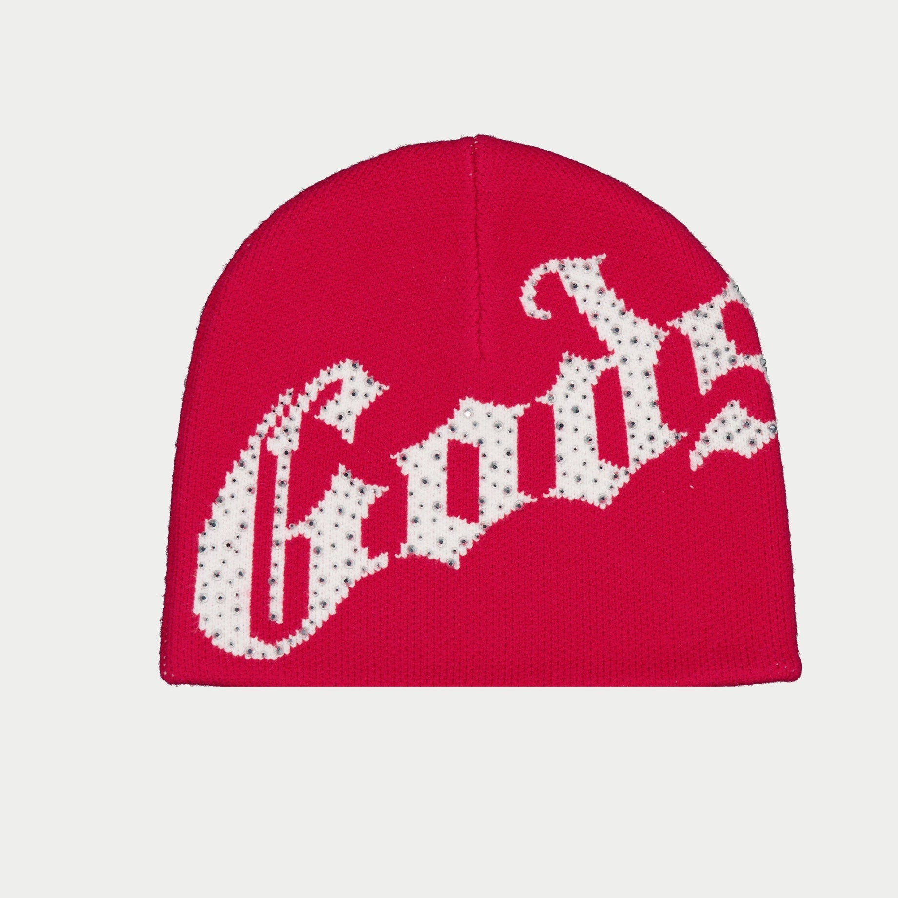Og Logo Studded Beanie (Red/White)