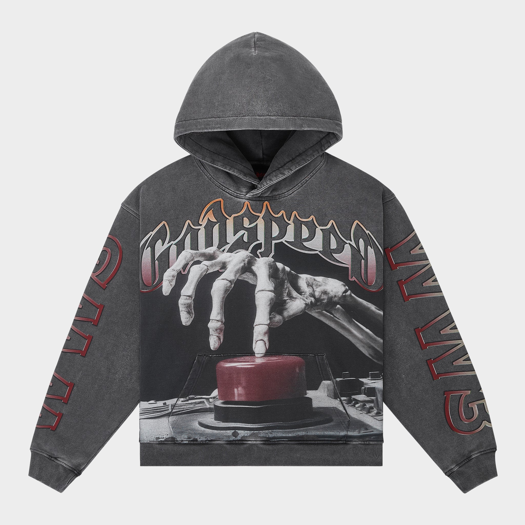 Code Red Hoodie (Grey Wash)