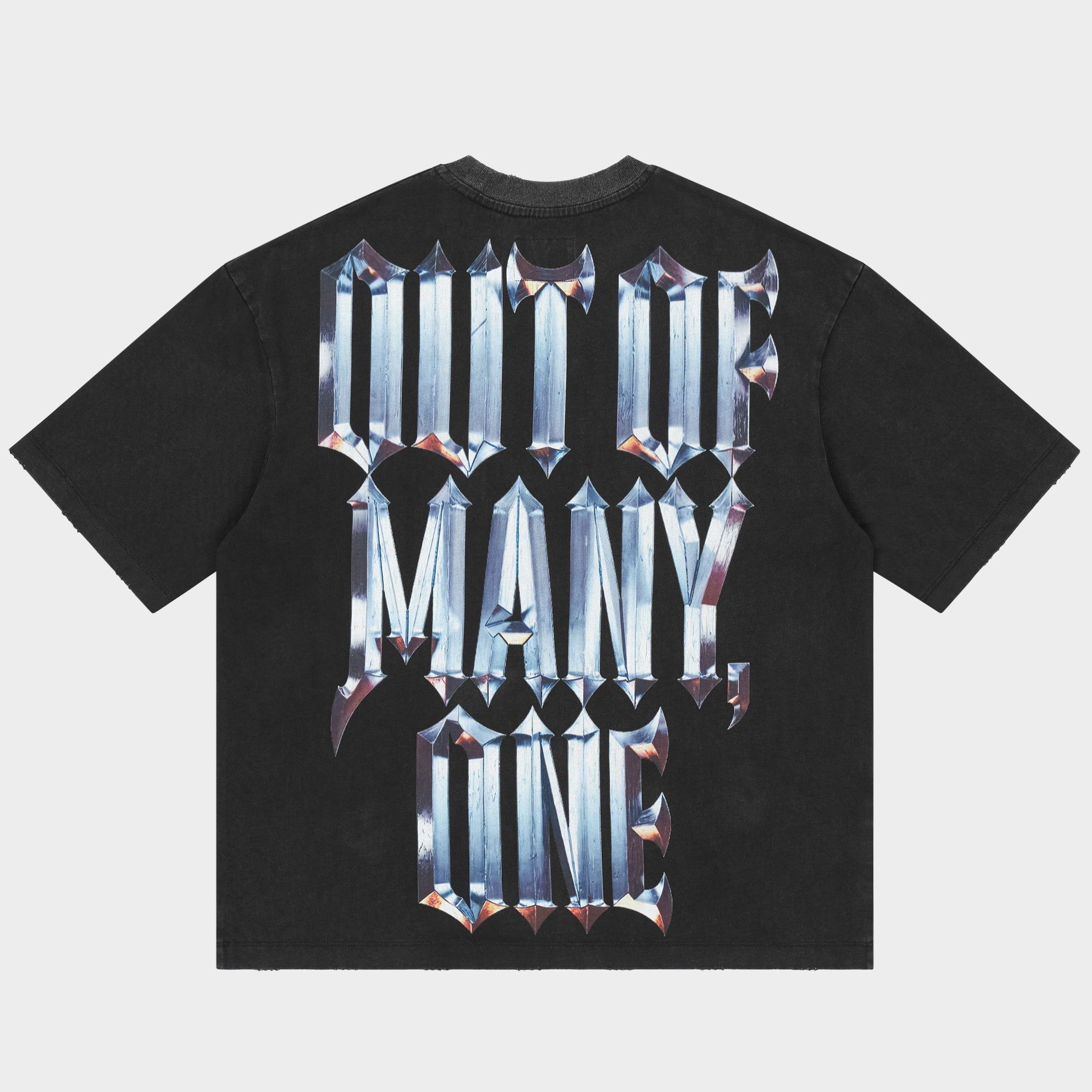 Chrome Motto T-Shirt (Black Wash)