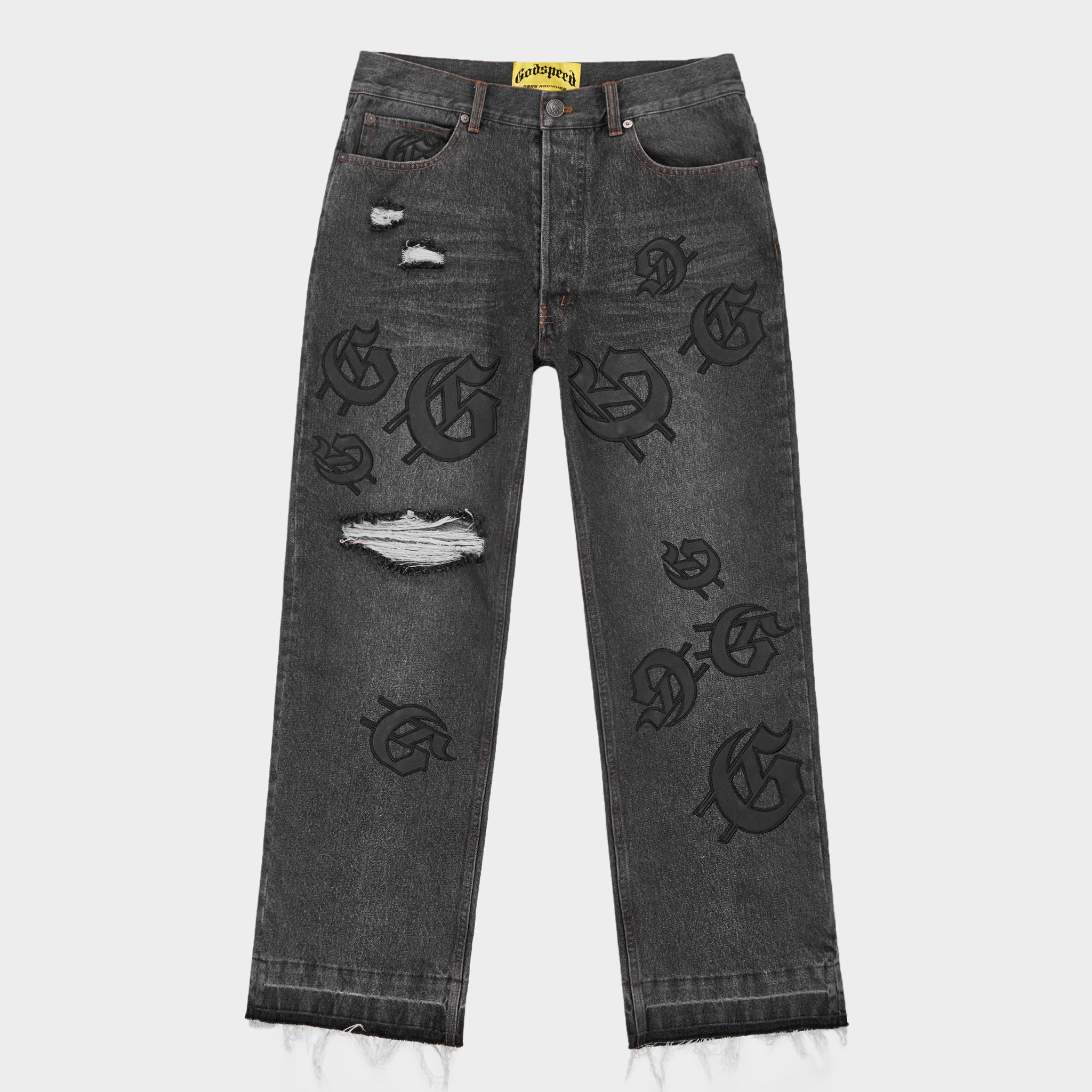 Scattered Gs Logo Denim (Black Wash)
