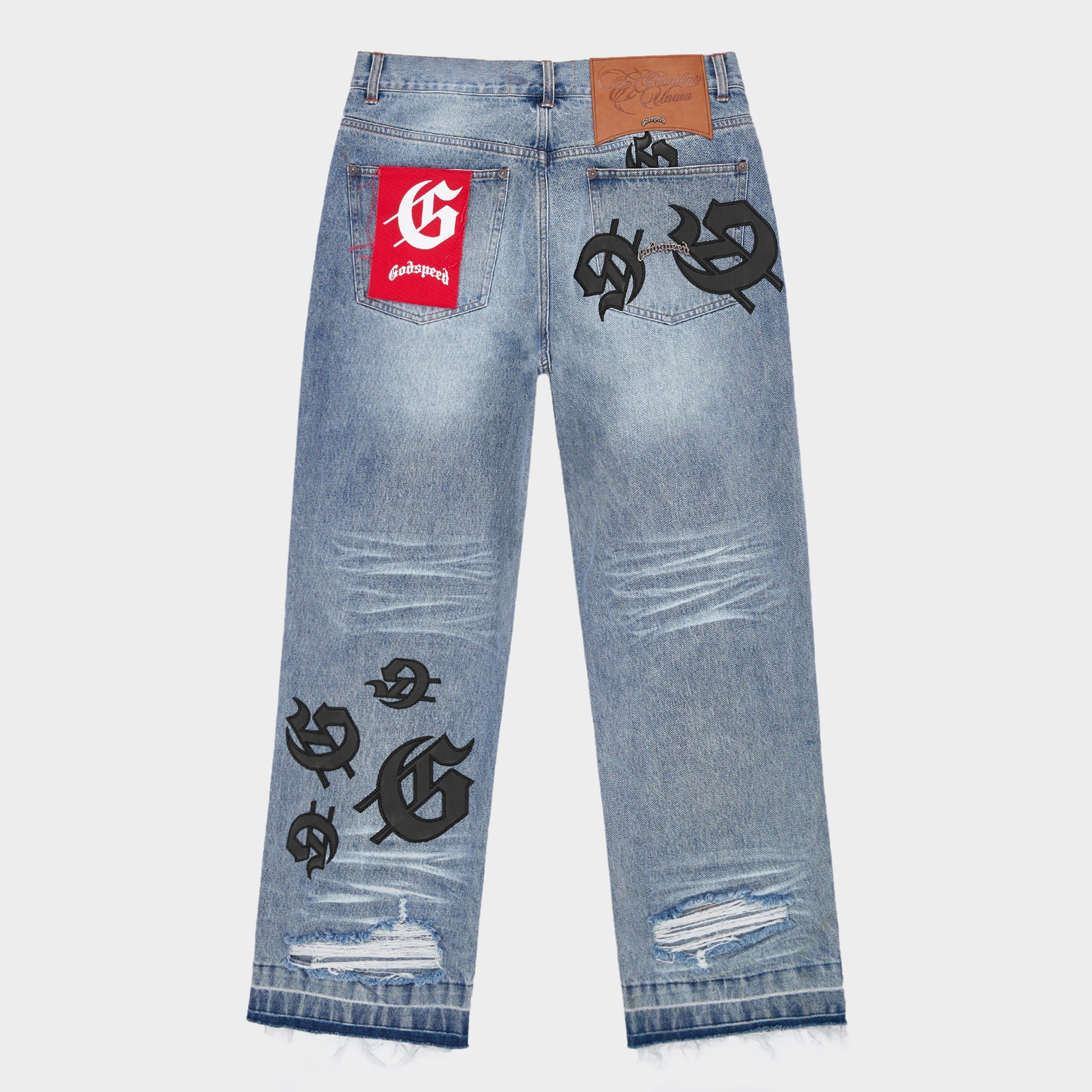 Scattered Gs Logo Denim (Blue Wash)