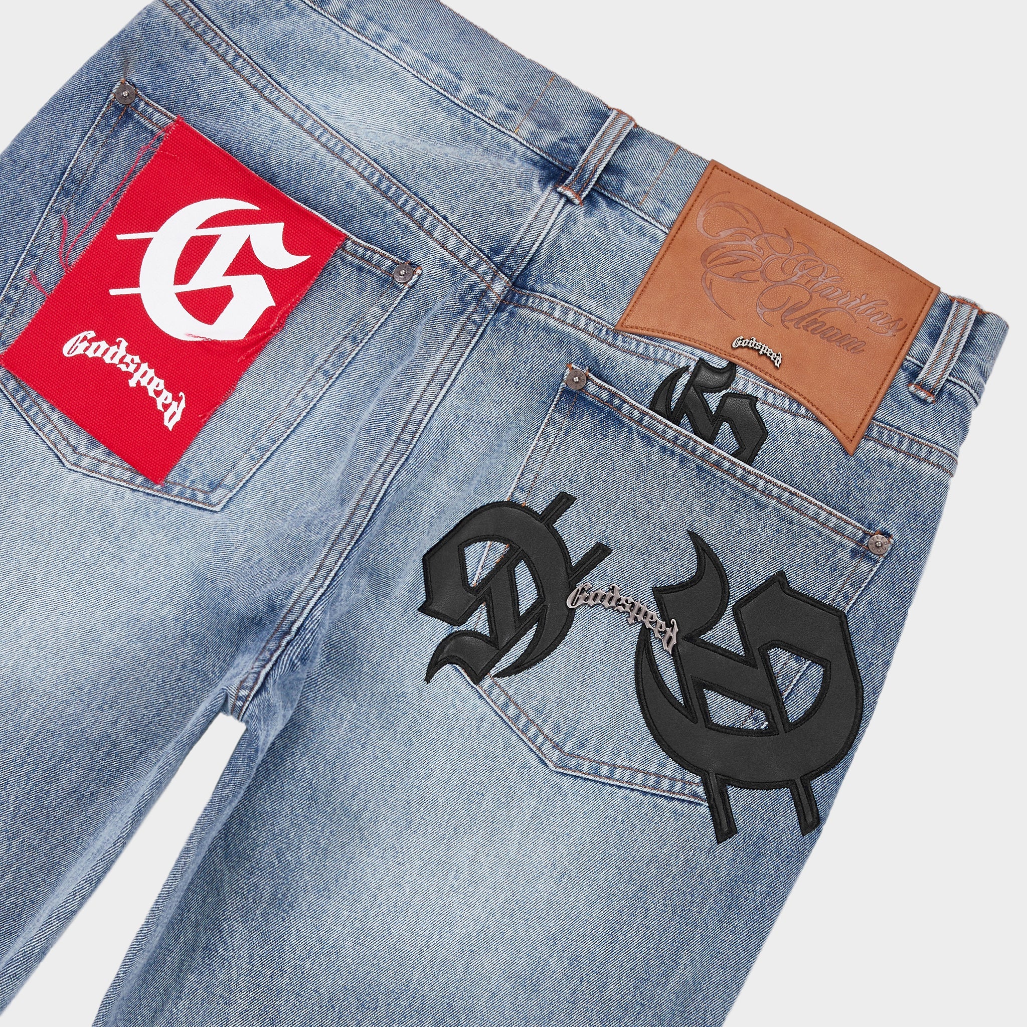 Scattered Gs Logo Denim (Blue Wash)