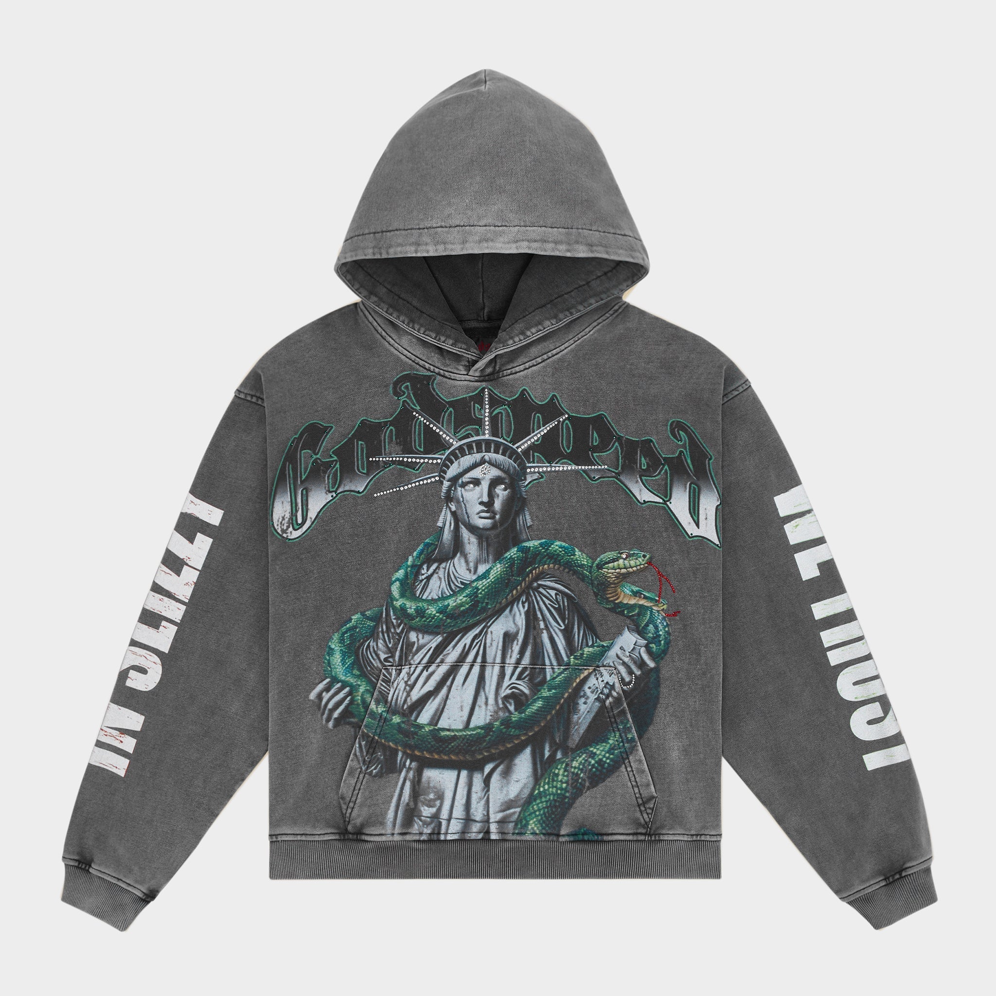Top 5 Slizzy Vvs Hoodie (Grey Wash)