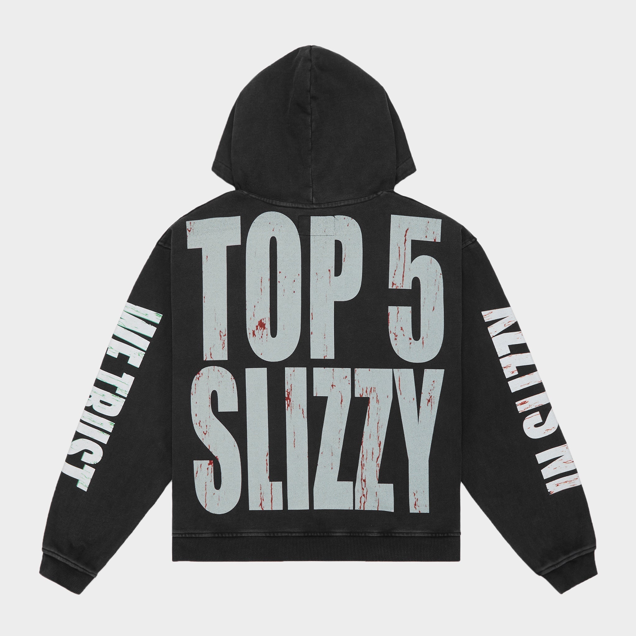 Top 5 Slizzy Vvs Hoodie (Black Wash)