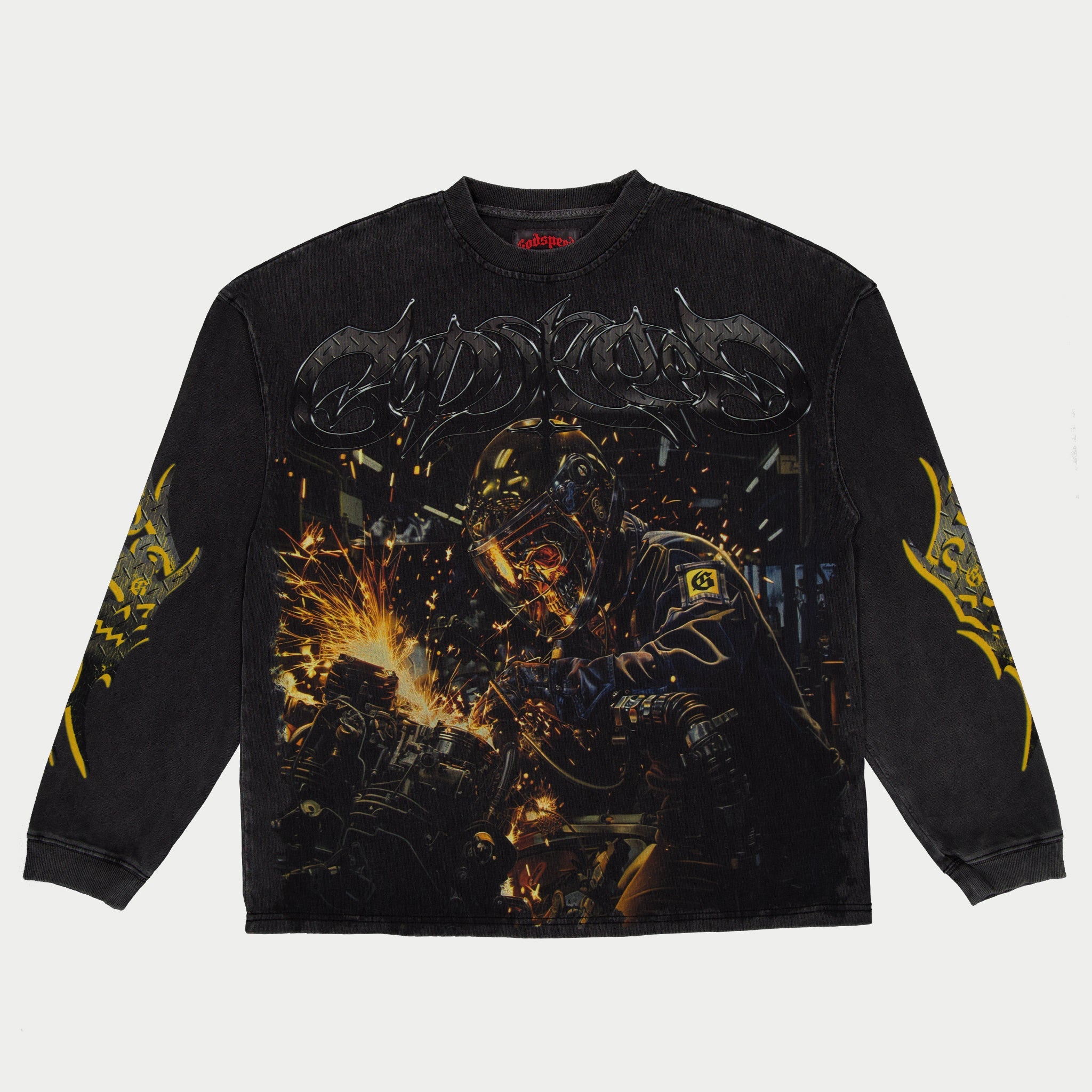 Steel Sharpens Steel Ls (Grey Wash)