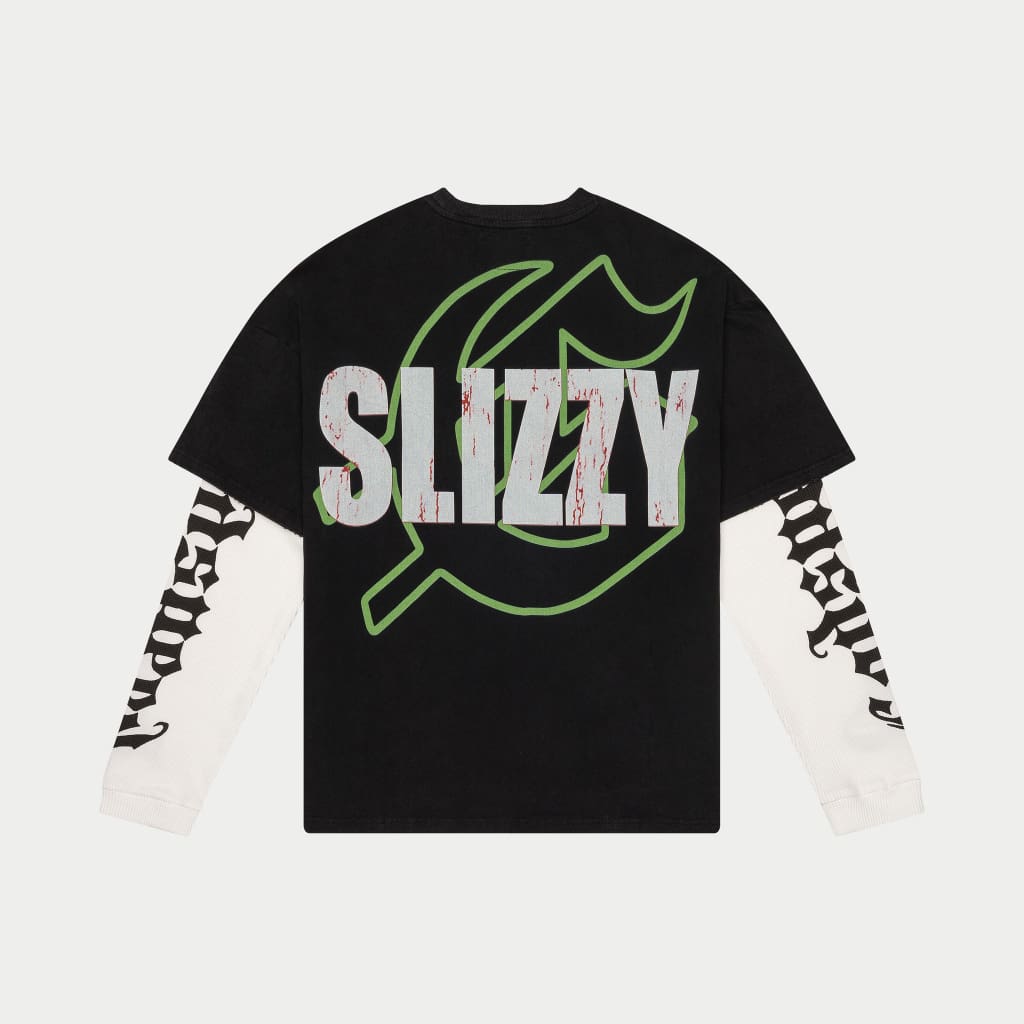 Agyal Layered T-Shirt (Black Wash)