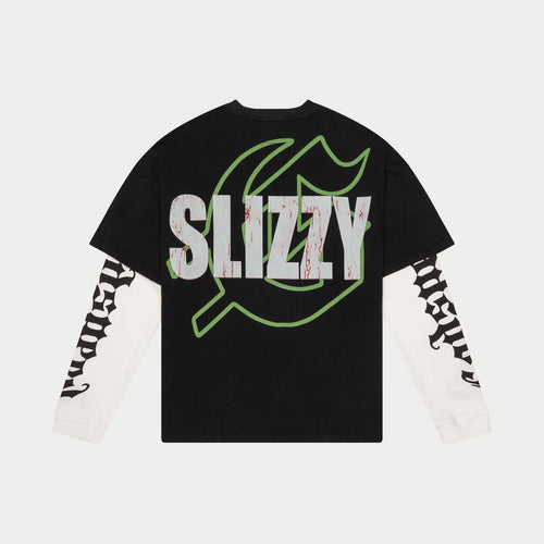Agyal Layered T-Shirt (Black Wash)