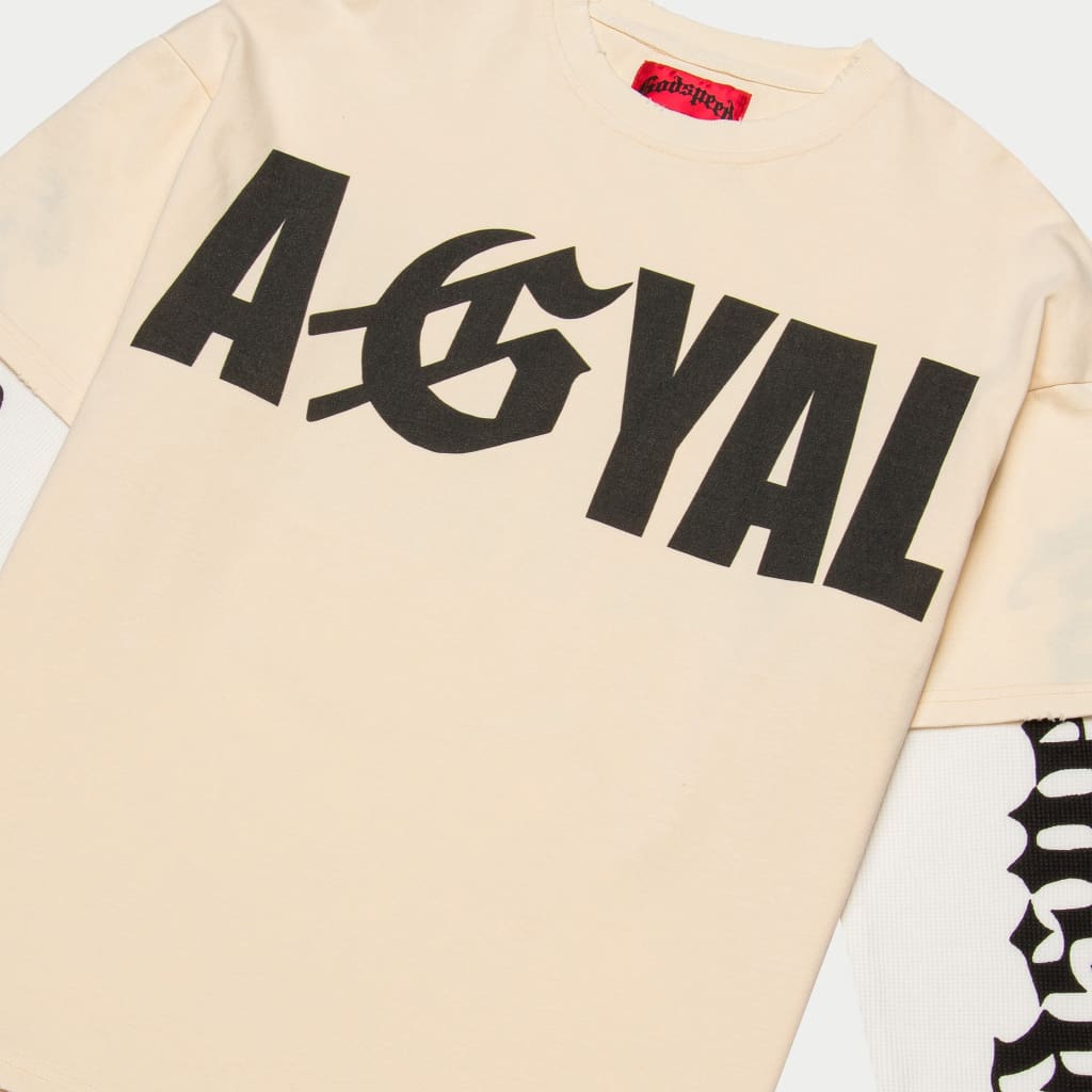 Agyal Layered T-Shirt (Bone)