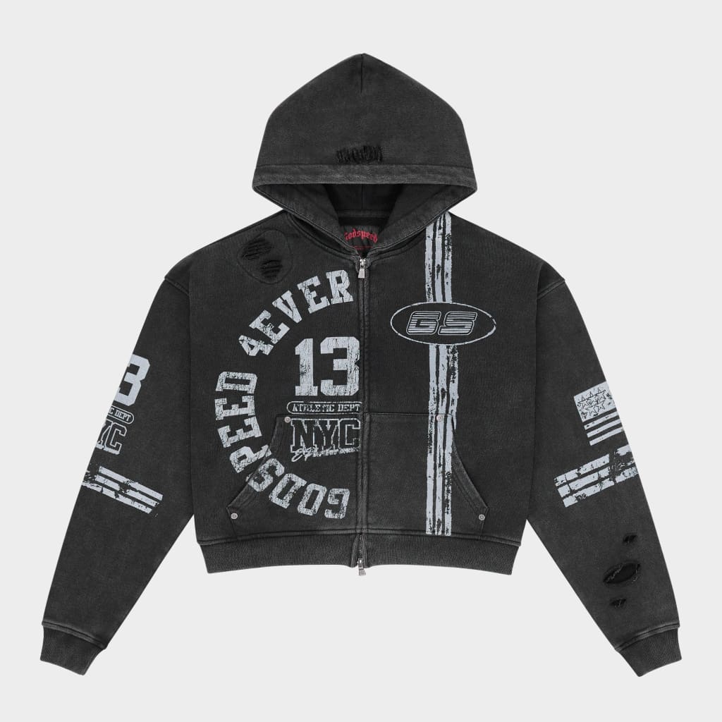 Roadster Zip Hoodie (Black)