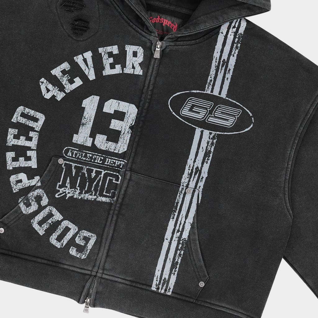Roadster Zip Hoodie (Black)