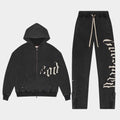 Og Logo Sweatsuit V2 (Black Washed)