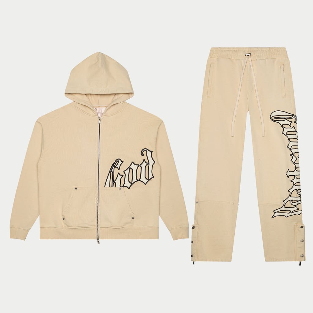 Og Logo Sweatsuit V2 (Creme/Bone)