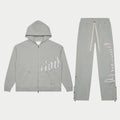 Og Logo Sweatsuit V2 (Grey/Silver Satin)