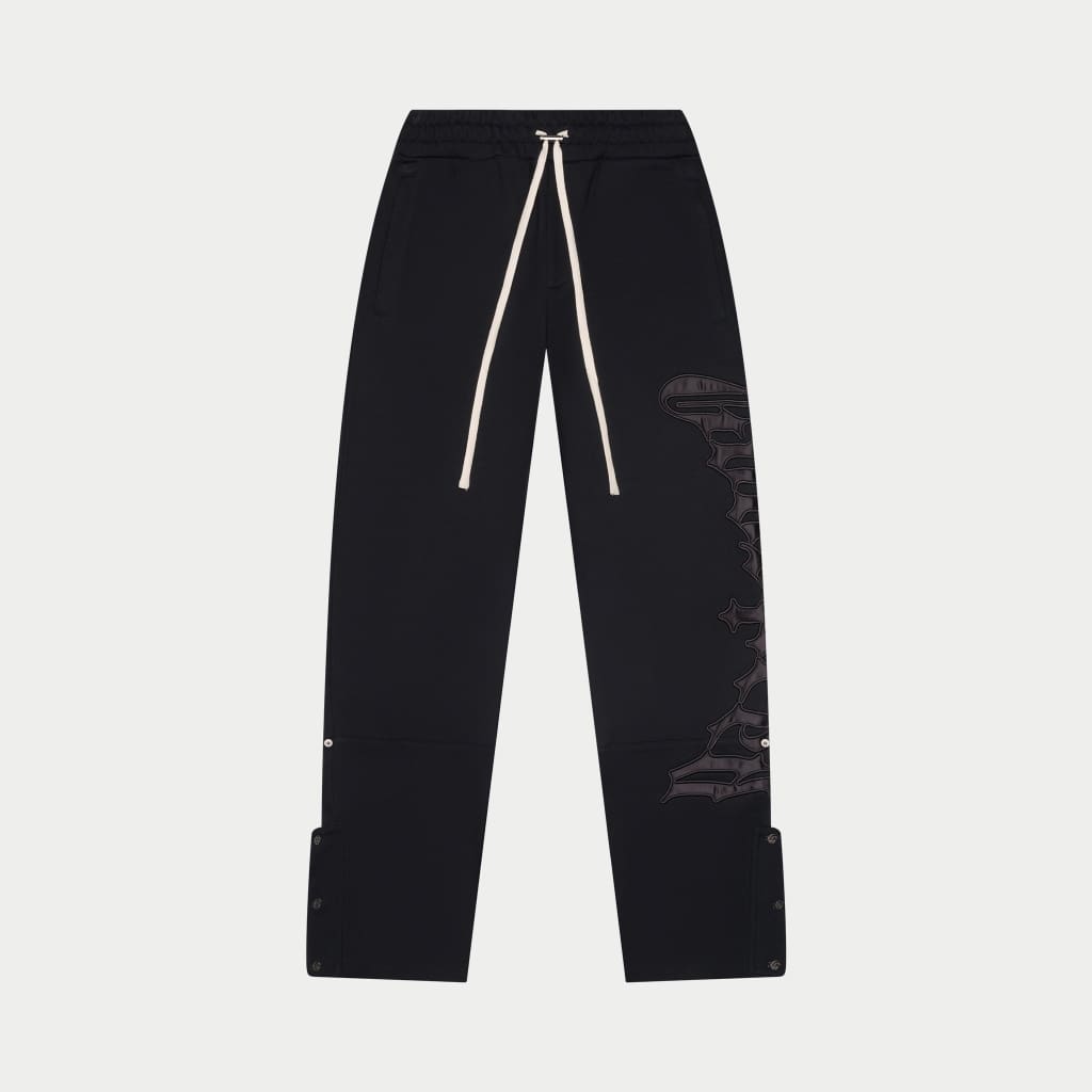 Og Logo Sweatsuit V2 (Black Satin/Black)