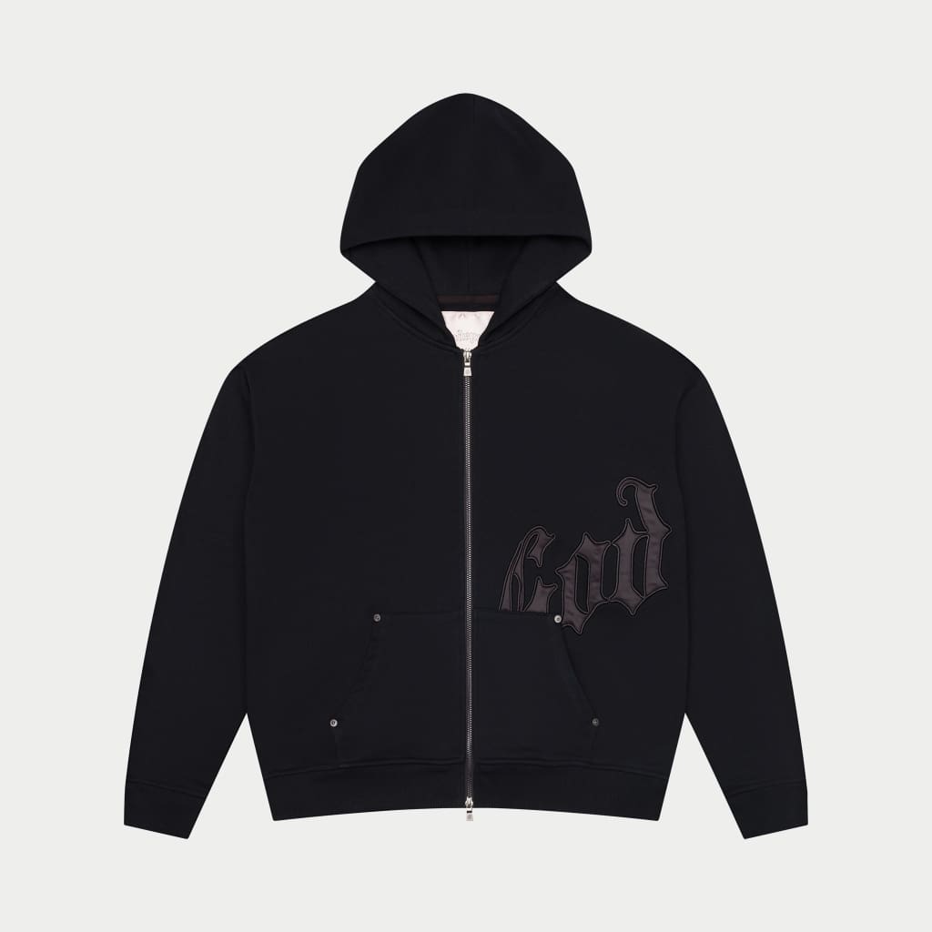 Og Logo Sweatsuit V2 (Black Satin/Black)