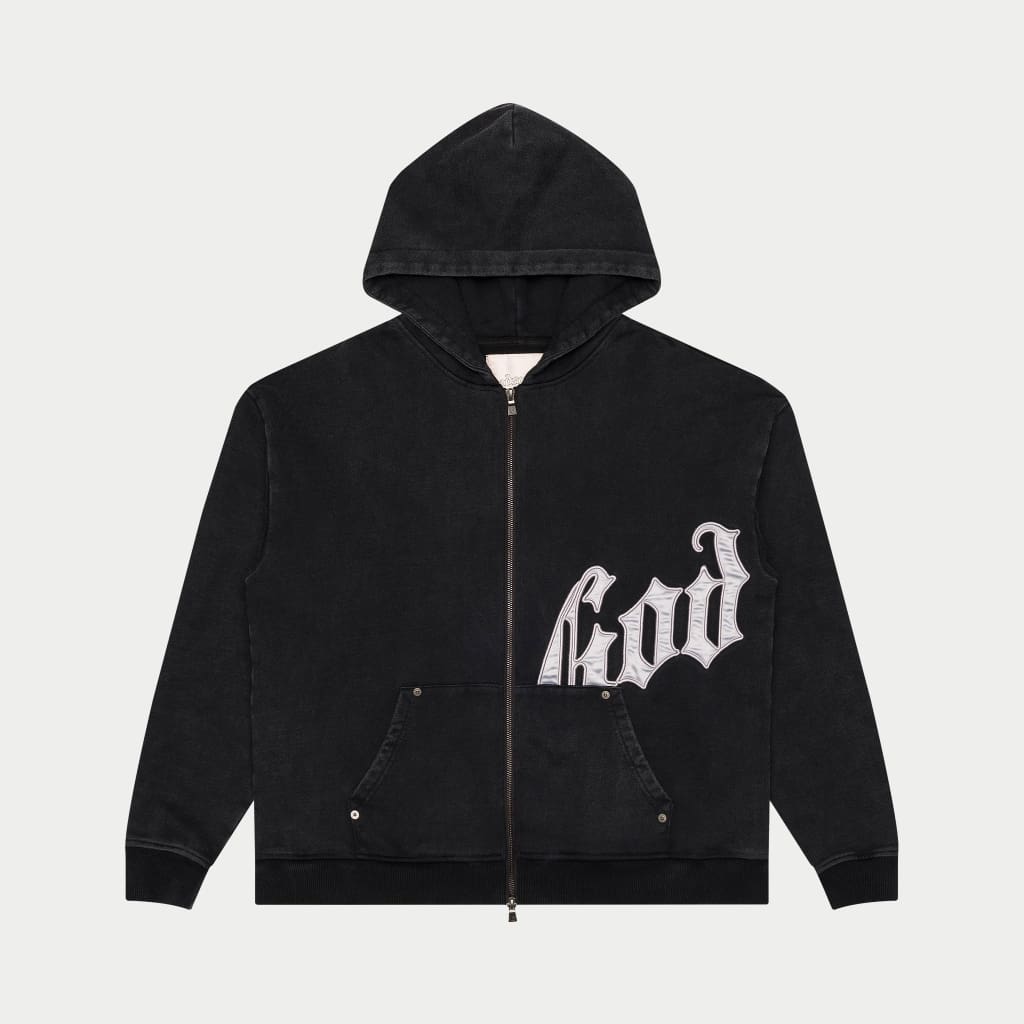 Og Logo Sweatsuit V2 (Black Wash/Silver Satin)