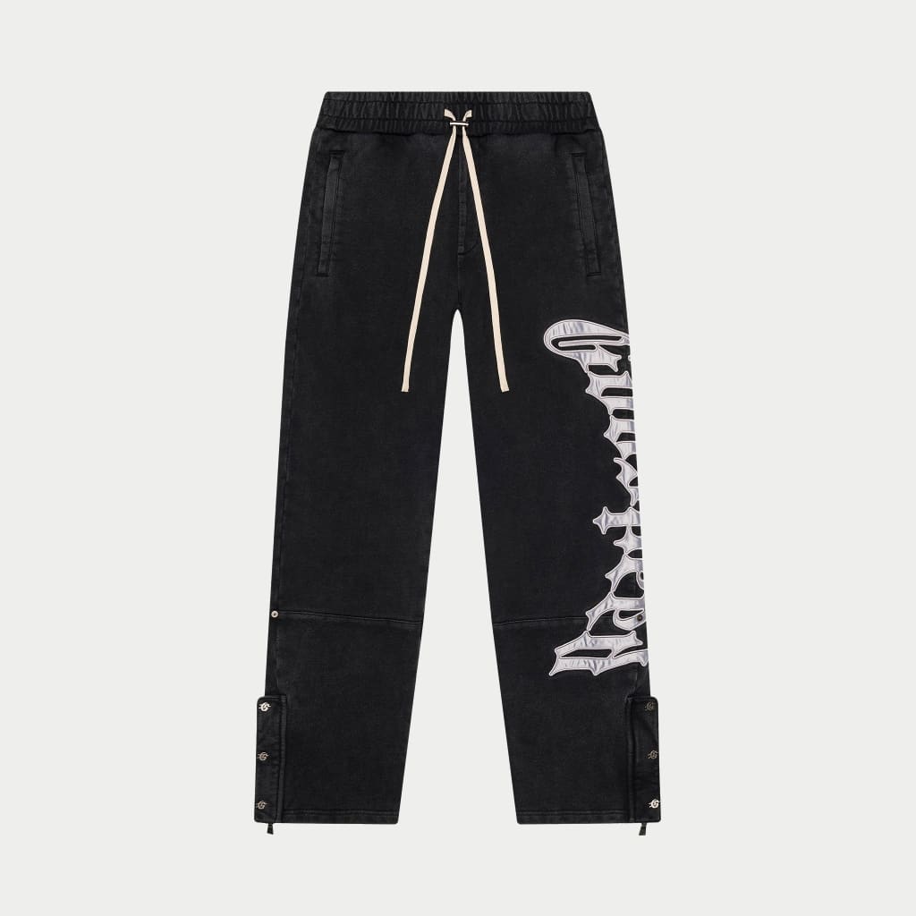 Og Logo Sweatsuit V2 (Black Wash/Silver Satin)