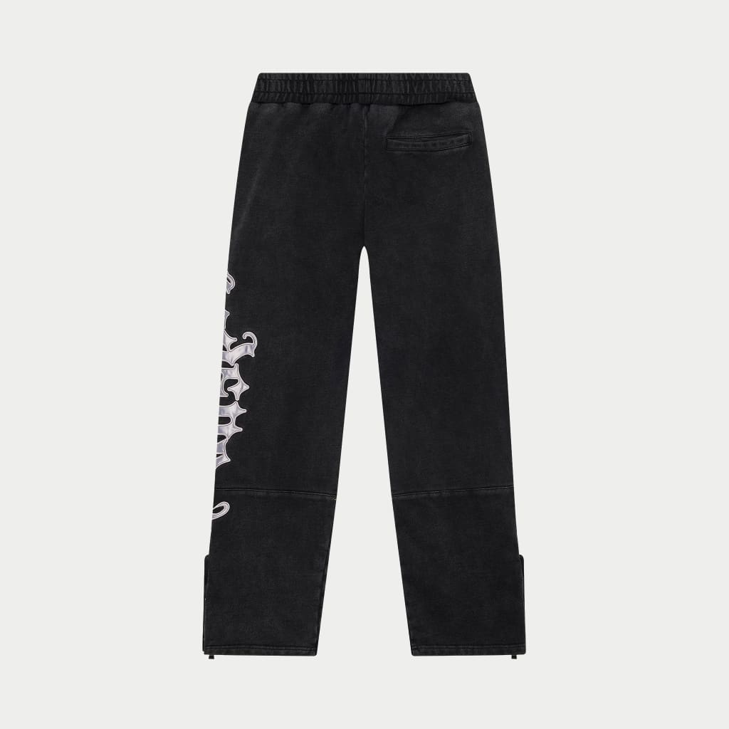 Og Logo Sweatsuit V2 (Black Wash/Silver Satin)