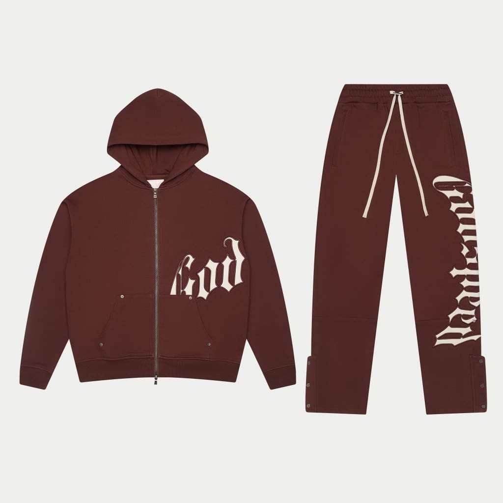 Og Logo Sweatsuit V2 (Brown/White)