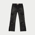 Rockstar Flare Cargo Denim (Black Wash)