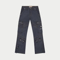 Rockstar Flare Cargo Denim (Raw Blue)